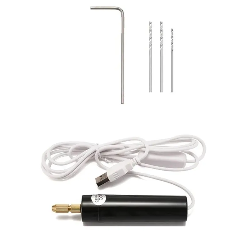 Мини-электрическая дрель ABKY-USB для ювелирных изделий из эпоксидной смолы, гравировки по дереву, ручной инструмент «сделай сам»
Мини-электрическая дрель ABKY-USB для ювелирных изделий из эпоксидной смолы, гравировки по дереву, ручной инструмент «сделай сам»