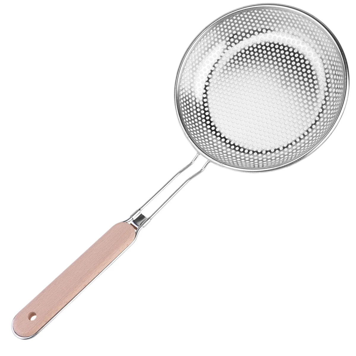 Stainless Steel Wood Handle Strainer 18cm Perforated Skimmer for Fried Food Vegetables Soup Home Restaurant
Stainless Steel Wood Handle Strainer 18cm Perforated Skimmer for Fried Food Vegetables Soup Home Restaurant