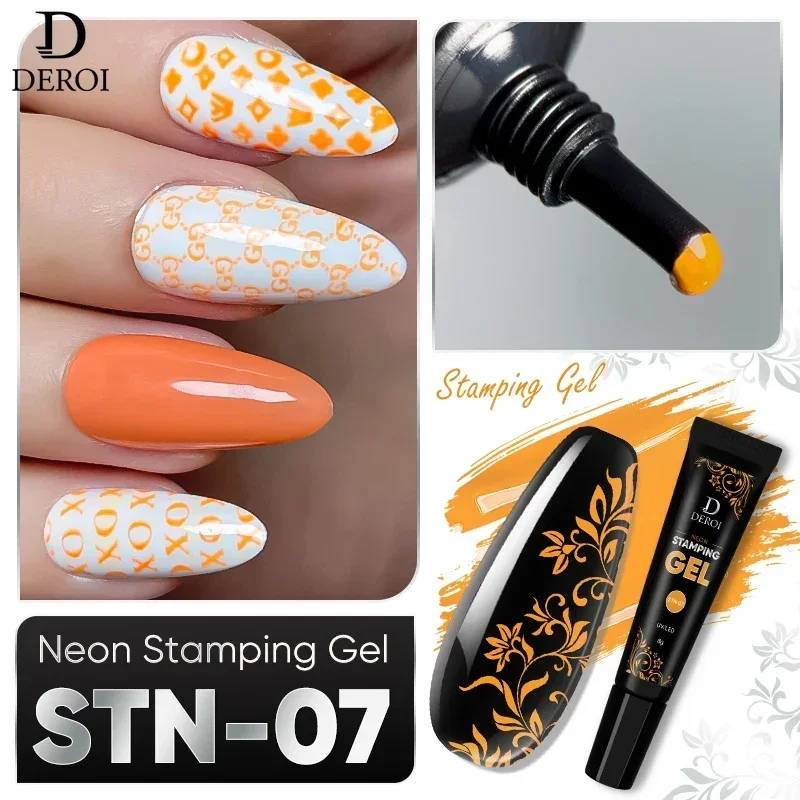 DEROI 8ml Nail Art for Manicure Nail Stamping Gel Polish Stamping Plates Nail Printing Polish UV Gel Soak Off Varnish Lacquers
DEROI 8ml Nail Art for Manicure Nail Stamping Gel Polish Stamping Plates Nail Printing Polish UV Gel Soak Off Varnish Lacquers