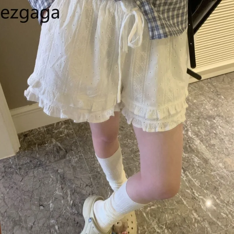 Ezgaga Sweet Shorts Women Lace Patchwork Stretch High Waist Fashion Bandage Elegant Spring Summer Female Shorts Casual
Ezgaga Sweet Shorts Women Lace Patchwork Stretch High Waist Fashion Bandage Elegant Spring Summer Female Shorts Casual