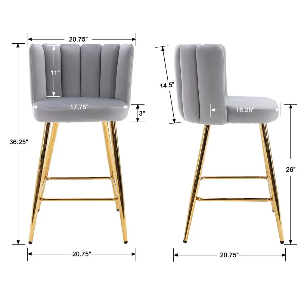 26 Counter Height Barstools Set of 4 Modern Kitchen Stools holstered Bar Stool Chairs with Gold Metal Legs for Kitchen Island
26 Counter Height Barstools Set of 4 Modern Kitchen Stools holstered Bar Stool Chairs with Gold Metal Legs for Kitchen Island