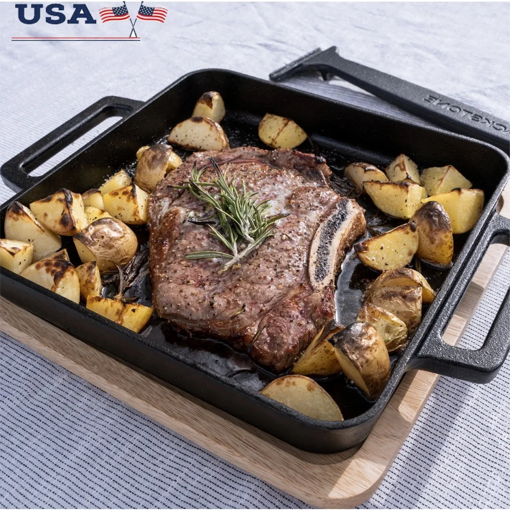 Cast Iron Deep Dish Pizza Kit Removable Handle Wooden Trivet Versatile Baking Dish Pizza Potatoes Steak Biscuits and More
Cast Iron Deep Dish Pizza Kit Removable Handle Wooden Trivet Versatile Baking Dish Pizza Potatoes Steak Biscuits and More