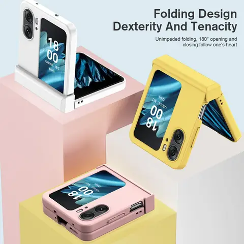 Colorsful Feel Skin Hinge Shockproof Coque For Oppo Find N 2 N2 Flip 5G Case Matte Ani-Knock Protect Fundas N2Flip CPH2437 6.8"