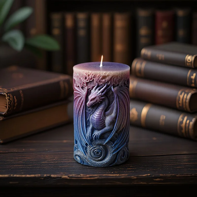Embossed Dragon Cylindrical Candle Silicone Mold DIY Longan Candle Soap Aromatherapy Resin Mold 3D Longan Home Decoration
Embossed Dragon Cylindrical Candle Silicone Mold DIY Longan Candle Soap Aromatherapy Resin Mold 3D Longan Home Decoration
