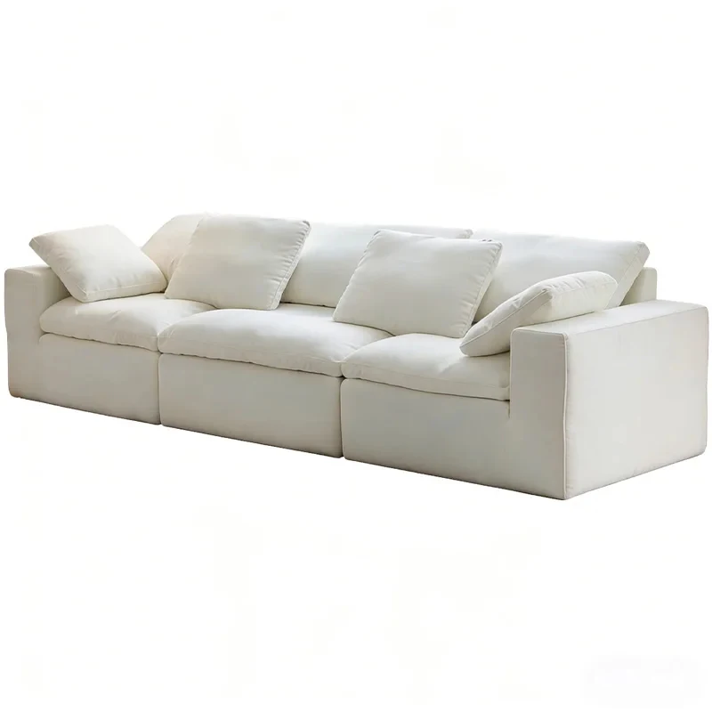 Minimalist Cream White Modular Compression Sofa - Space-Saving For Apartment Living Rooms
Minimalist Cream White Modular Compression Sofa - Space-Saving For Apartment Living Rooms