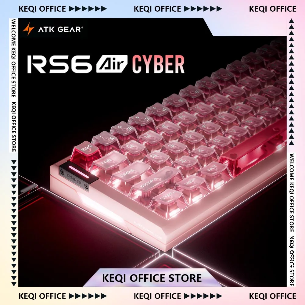 NEW ATK RS6 Air Cyber Magnetic Switch Mechanical Keyboard Wired Gasket 8KHz RGB Gaming Keyboard Customized PC Accessories Gifts
NEW ATK RS6 Air Cyber Magnetic Switch Mechanical Keyboard Wired Gasket 8KHz RGB Gaming Keyboard Customized PC Accessories Gifts