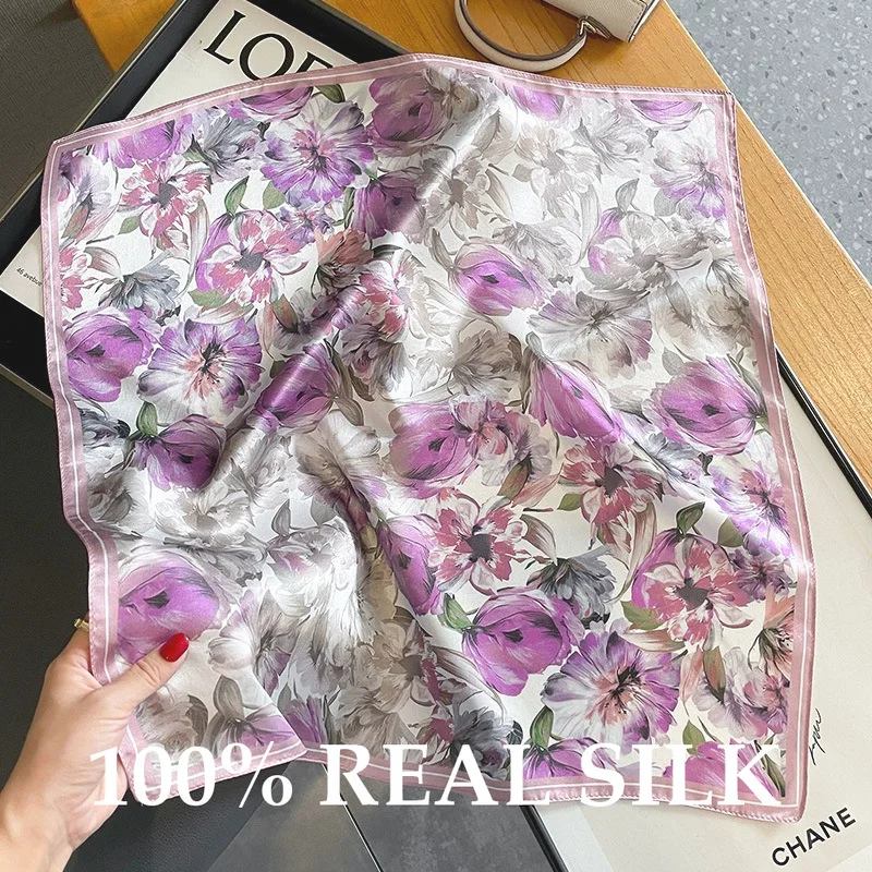 Spring Summer Kerchief 100% Real Silk Square Scarf Women Luxury High Quality Fashion Wrap Shawl Foualrd Bandana Pashmina Poncho
Spring Summer Kerchief 100% Real Silk Square Scarf Women Luxury High Quality Fashion Wrap Shawl Foualrd Bandana Pashmina Poncho