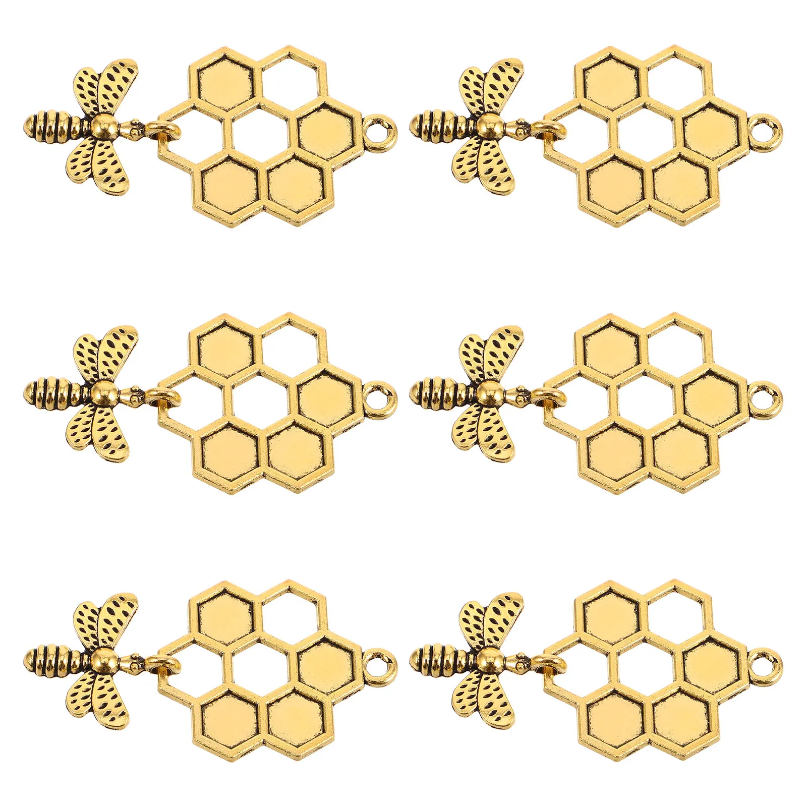 6 Pcs Alloy Jewelry Accessories Bee Charms Metal Pendant Keychain DIY Handmade Crafts Honeycomb Earrings Necklace Bracelet
6 Pcs Alloy Jewelry Accessories Bee Charms Metal Pendant Keychain DIY Handmade Crafts Honeycomb Earrings Necklace Bracelet