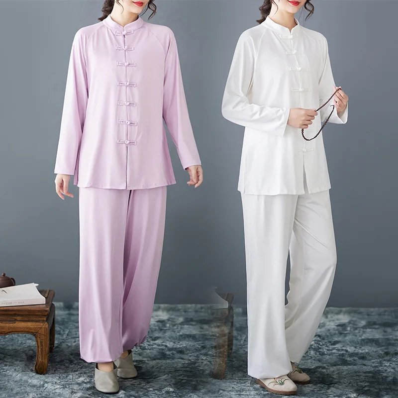 New Tai Chi Suit High Elastic Spring Autumn Baduanjin Practice Suit Morning Exercise Two-piece Set Summer
New Tai Chi Suit High Elastic Spring Autumn Baduanjin Practice Suit Morning Exercise Two-piece Set Summer