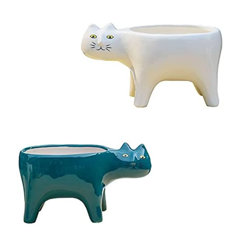 Succulent Plants Pots Of 2 Colors Ceramic Cat,Decorative Ceramic Flower Planter Pot With Drainage,For Home Desk
Succulent Plants Pots Of 2 Colors Ceramic Cat,Decorative Ceramic Flower Planter Pot With Drainage,For Home Desk