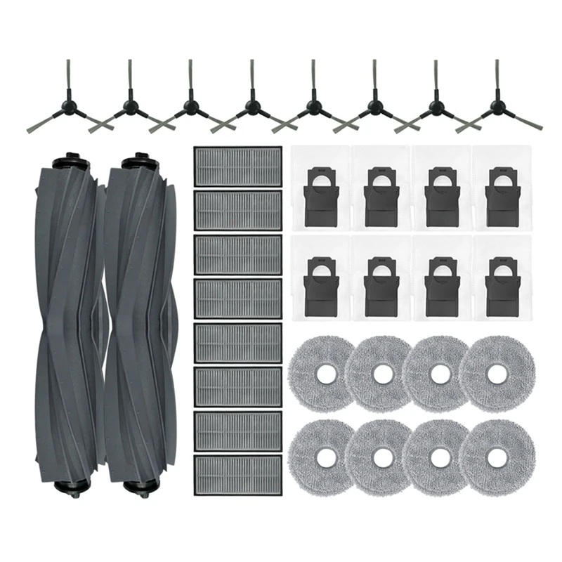 For Dreame X30 Ultra / X30 Pro Main Side Brush HEPA Filter Mop Pads Dust Bags Replacement Spare Parts Accessories
For Dreame X30 Ultra / X30 Pro Main Side Brush HEPA Filter Mop Pads Dust Bags Replacement Spare Parts Accessories
