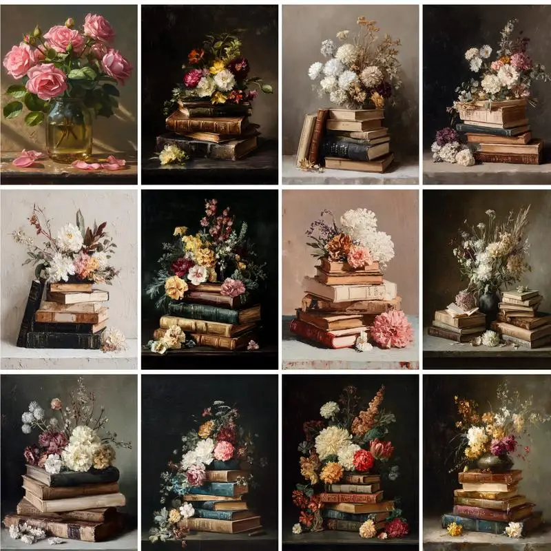 GATYZTORY Painting By Number Flower Kits Handpainted Picture By Number Book Drawing On Canvas Home Decoration DIY Gift
GATYZTORY Painting By Number Flower Kits Handpainted Picture By Number Book Drawing On Canvas Home Decoration DIY Gift