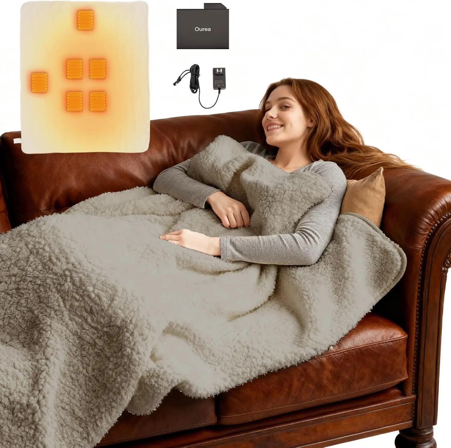 Portable Cordless Heated Blanket for Indoor Outdoor Use, Soft Warm Cozy Gift
Portable Cordless Heated Blanket for Indoor Outdoor Use, Soft Warm Cozy Gift