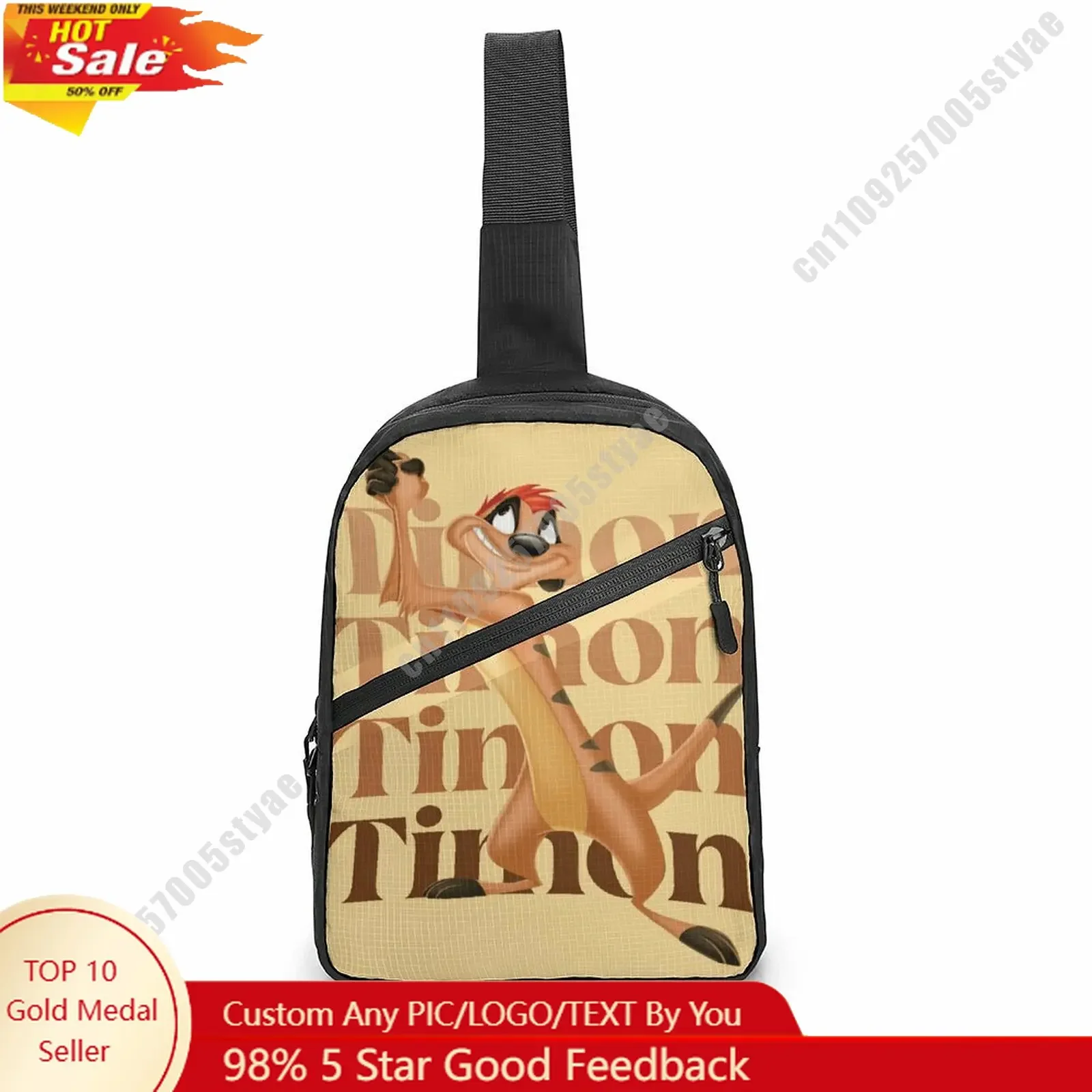 Timon Chest Bag Disney Customized Personalized Photos Text Logo Lightweight Travel Sling Waterproof Shoulder Bag
Timon Chest Bag Disney Customized Personalized Photos Text Logo Lightweight Travel Sling Waterproof Shoulder Bag