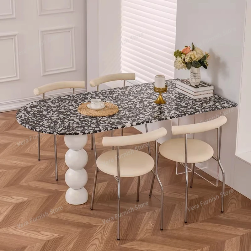Designer Garden Dining Table Center Coffee Nordic High Hallway Wall Dining Table Chairs Small Restaurant Mesa Salon Furniture
Designer Garden Dining Table Center Coffee Nordic High Hallway Wall Dining Table Chairs Small Restaurant Mesa Salon Furniture