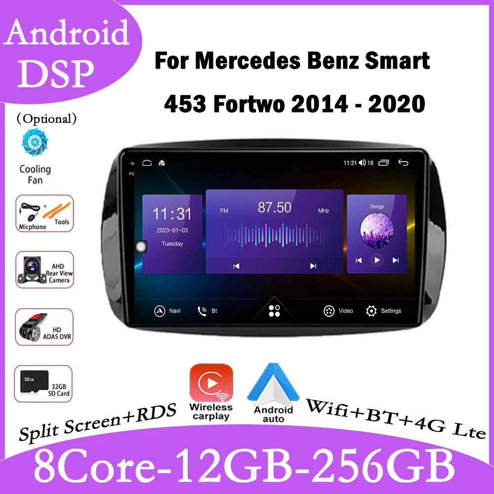 9-дюймовый для Mercedes Benz Smart 453 Fortwo 2014-2020 4G IPS QLED Автомобильное видео Мультимедийное радио GPS-навигация Carplay плеер
9-дюймовый для Mercedes Benz Smart 453 Fortwo 2014-2020 4G IPS QLED Автомобильное видео Мультимедийное радио GPS-навигация Carplay плеер
