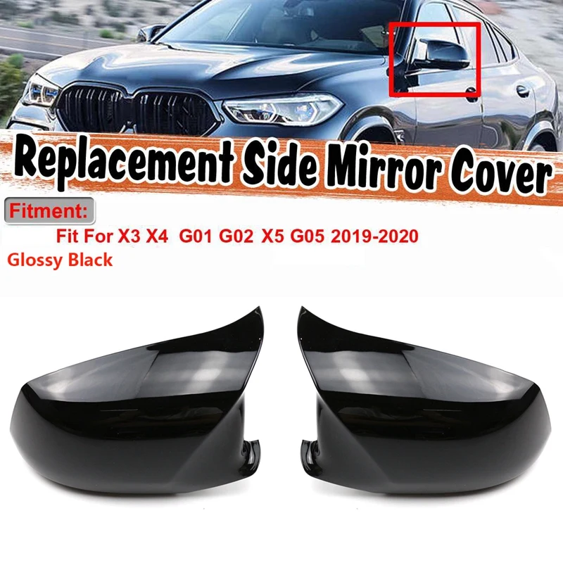 Car Rear View Mirror Cover Trim Side Wing Mirror Caps Protector For-BMW X3 X4 X5 G01 G02 G05 2019 2020 2021 Black
Car Rear View Mirror Cover Trim Side Wing Mirror Caps Protector For-BMW X3 X4 X5 G01 G02 G05 2019 2020 2021 Black