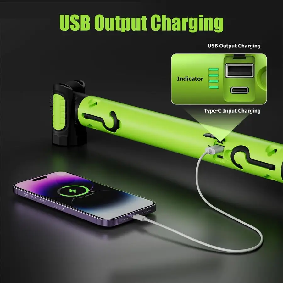 Rechargeable 5200mAh LED Work Light 3000LM, Magnetic Underhood Work Light Bar, Portable Cordless Repair Lamp
Rechargeable 5200mAh LED Work Light 3000LM, Magnetic Underhood Work Light Bar, Portable Cordless Repair Lamp