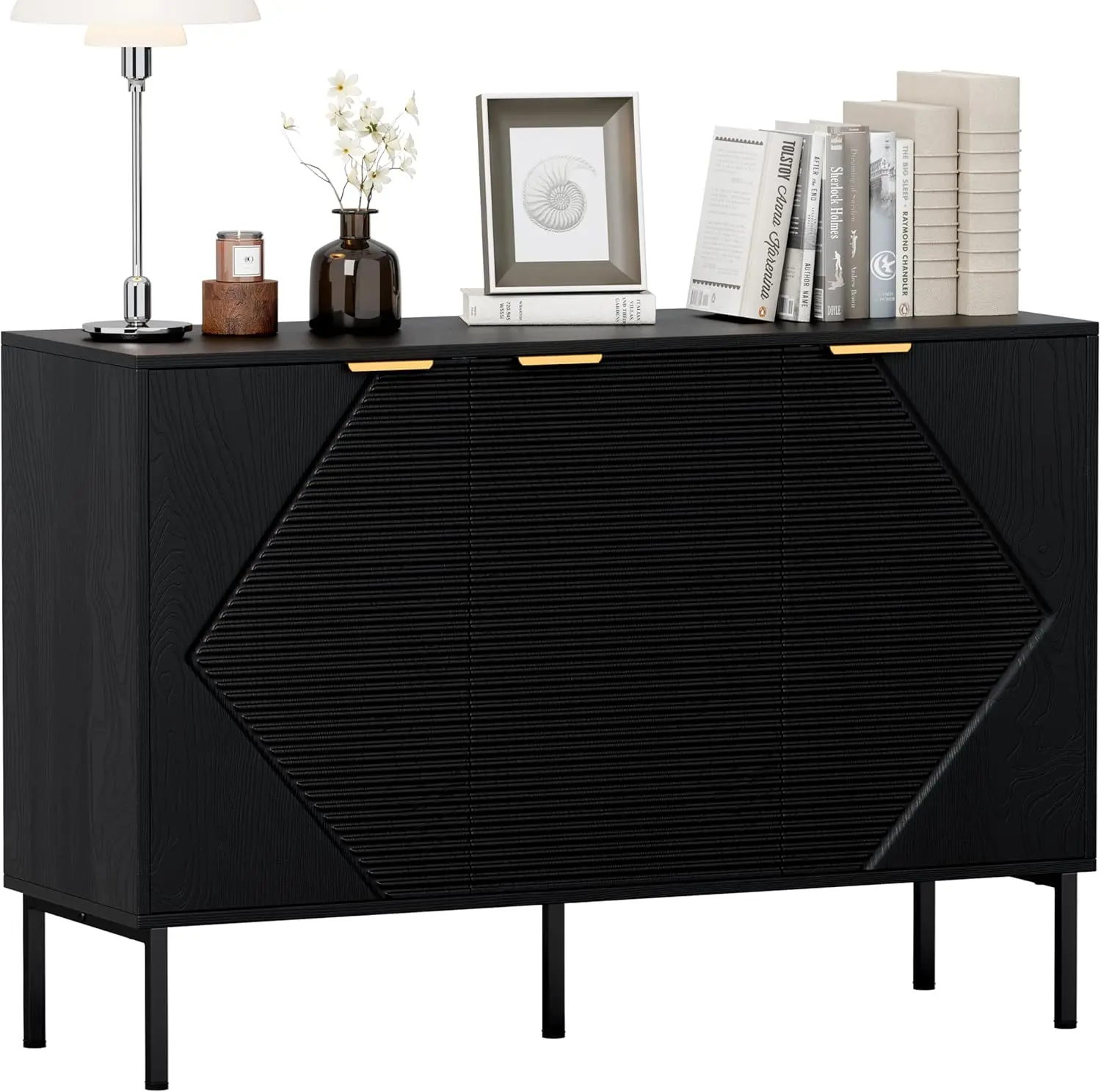 Sideboard Buffet Cabinet, Modern Storage Cabinets with Doors and Shelves, Wooden Fluted Cabinet for Living Room, Entrywa
Sideboard Buffet Cabinet, Modern Storage Cabinets with Doors and Shelves, Wooden Fluted Cabinet for Living Room, Entrywa