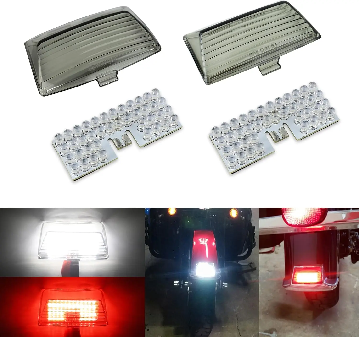 Светодиодный стоп-сигнал с наконечником крыла для Electra Glide Classic Electra Glide Touring Tour Ultra Limited FLHTC Road King (красный, белый)
Светодиодный стоп-сигнал с наконечником крыла для Electra Glide Classic Electra Glide Touring Tour Ultra Limited FLHTC Road King (красный, белый)