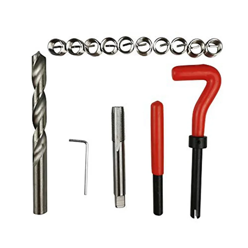 LLCS-15Pc Thread Repair Kit Metric M12 X 1.25 Mm Thread Repair Insert Set Wire Thread Inserts Thread Repair Kit
LLCS-15Pc Thread Repair Kit Metric M12 X 1.25 Mm Thread Repair Insert Set Wire Thread Inserts Thread Repair Kit