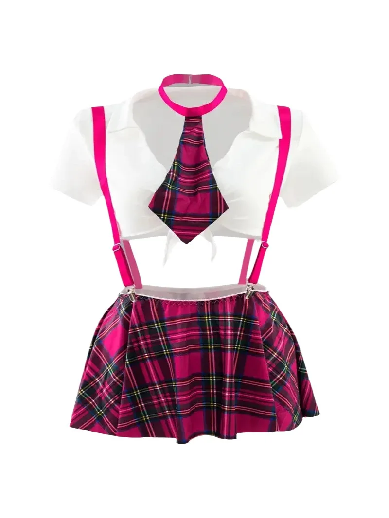 Sexy Lingerie Uniform Suit For Women Sexy Women's Bow Knot Strap Plaid Skirt Tie JK Suit Underwear Role-playing Uniform Suit IE4
Sexy Lingerie Uniform Suit For Women Sexy Women's Bow Knot Strap Plaid Skirt Tie JK Suit Underwear Role-playing Uniform Suit IE4