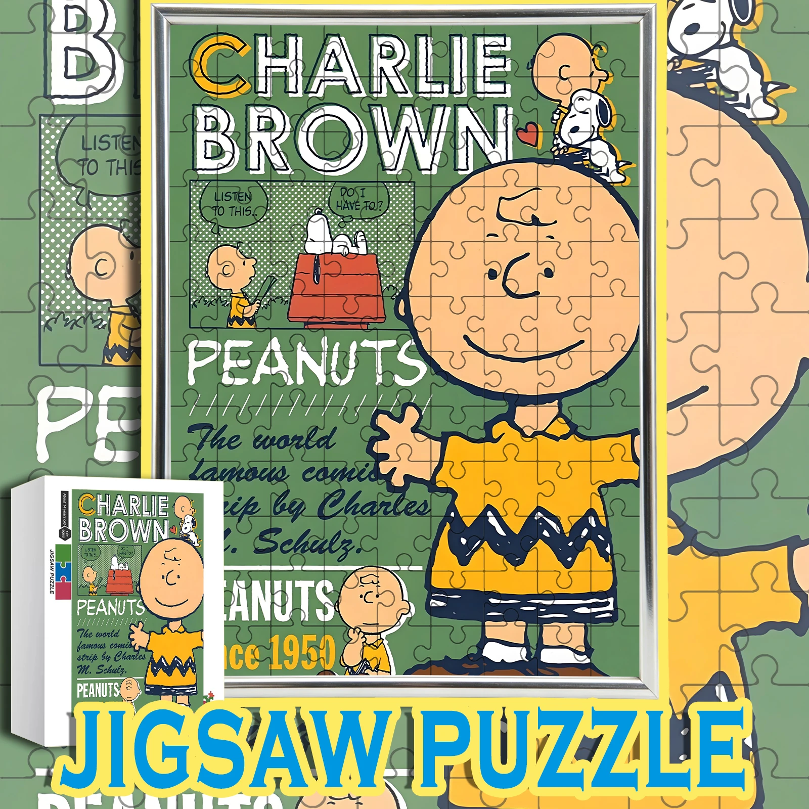 Charlie Brown & Snoopy Retro Poster Style Wooden Jigsaw Puzzle 108/200/300/500/1000pcs Color Box
Charlie Brown & Snoopy Retro Poster Style Wooden Jigsaw Puzzle 108/200/300/500/1000pcs Color Box
