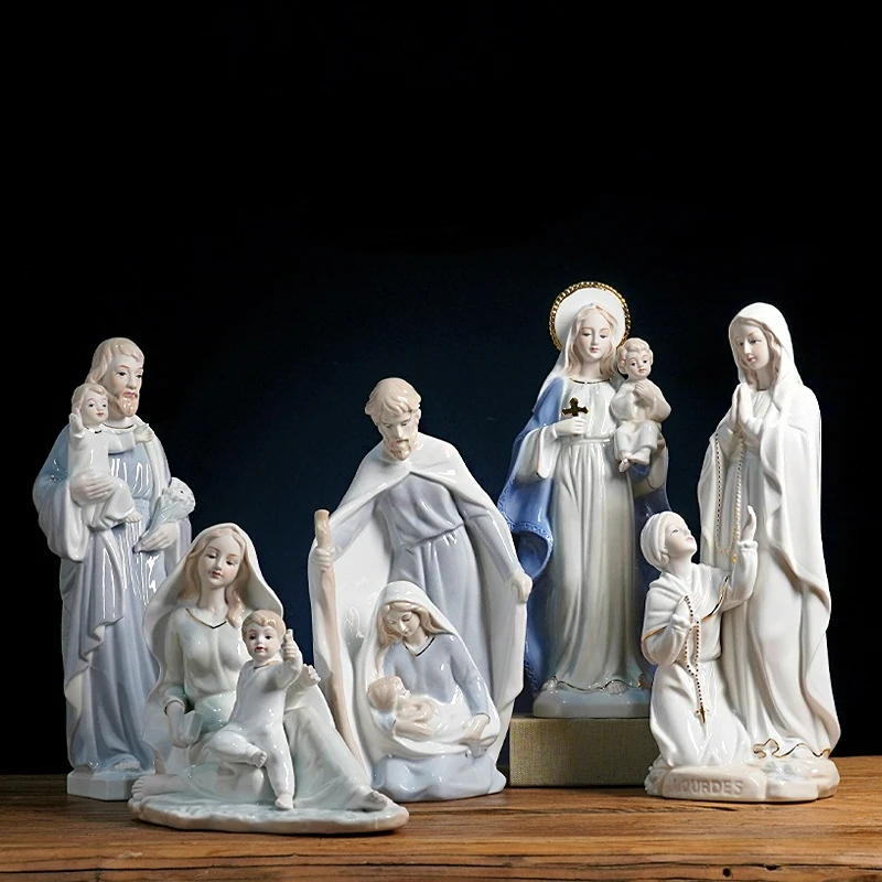 Ceramic Arts and Crafts Ludreux Saint Home Decoration Household Decoration Madonna Figure Decorative Figurines
Ceramic Arts and Crafts Ludreux Saint Home Decoration Household Decoration Madonna Figure Decorative Figurines