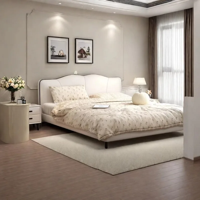 Simple Full Bedmodern Platform Sleeping Safe Children Double Bedroom Bed Queen Leather Letto Matrimoniale Unique Furniture
Simple Full Bedmodern Platform Sleeping Safe Children Double Bedroom Bed Queen Leather Letto Matrimoniale Unique Furniture