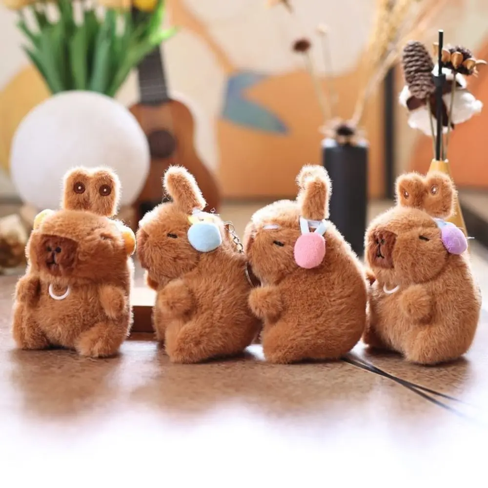 Funny Capybara Plush Pendant Movable Bunny Ears Brown Capybara Plush Keychains Pull Rope Cartoon Animal Capybara Plushie Doll
Funny Capybara Plush Pendant Movable Bunny Ears Brown Capybara Plush Keychains Pull Rope Cartoon Animal Capybara Plushie Doll