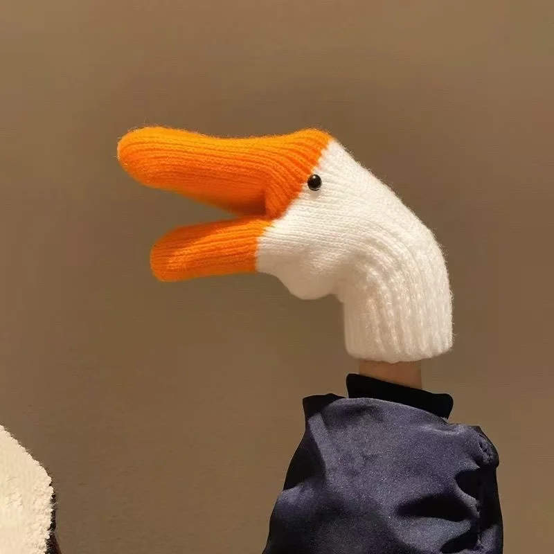 Children's Knitted Gloves Cute Funny Big Goose Autumn Winter Soft Girls Boys Thick Warm Cold-proof Kids Teenage Students Mittens
Children's Knitted Gloves Cute Funny Big Goose Autumn Winter Soft Girls Boys Thick Warm Cold-proof Kids Teenage Students Mittens