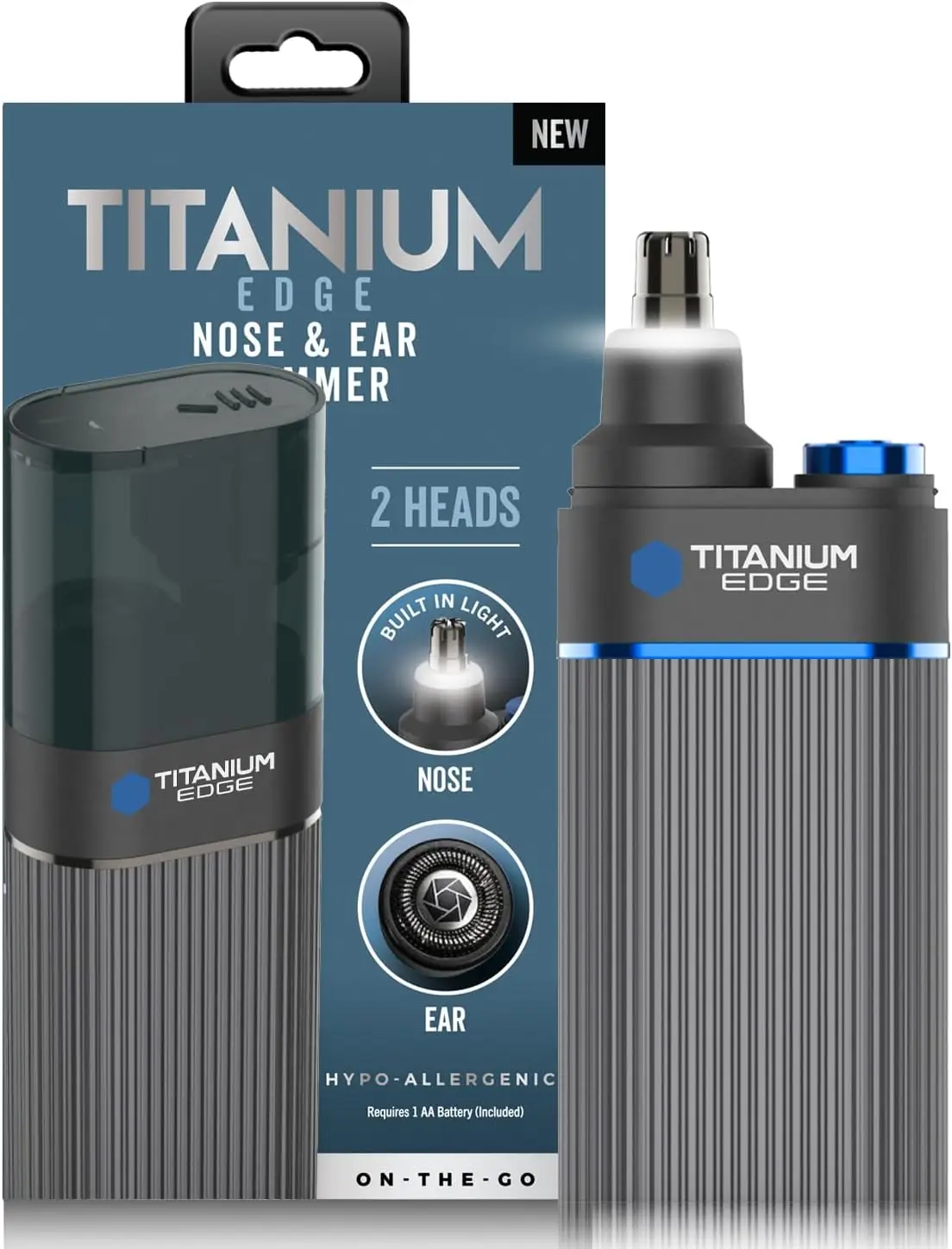 Titanium Edge Ear & Nose Trimmer with Dual Rotary Blades, Light, Water-Resistant, Travel-Friendly for Precise Grooming
Titanium Edge Ear & Nose Trimmer with Dual Rotary Blades, Light, Water-Resistant, Travel-Friendly for Precise Grooming
