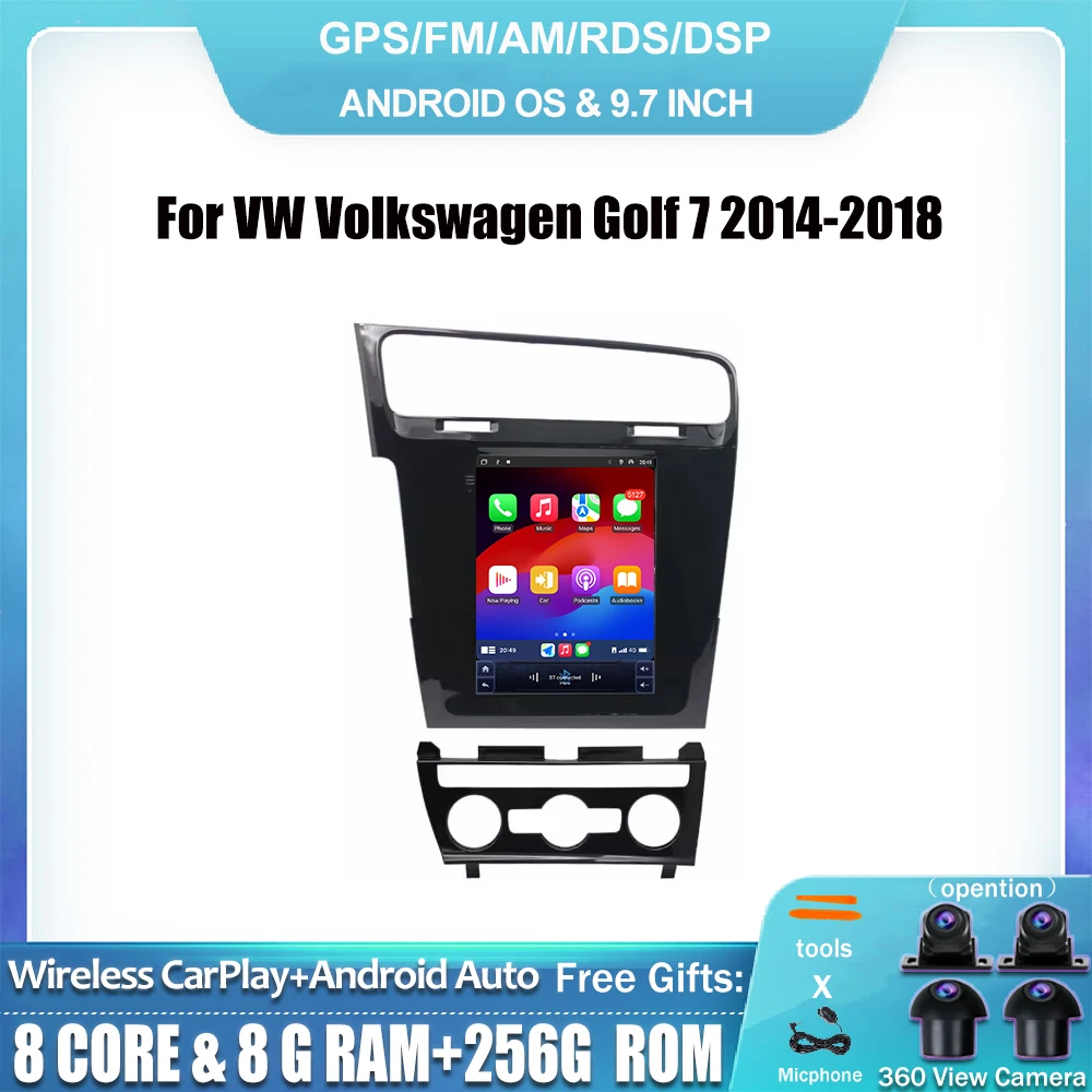 9.7" Android 14 IPS Screen Car Radio For VW Volkswagen Golf 7 2014-2018 Multimedia Video Player Navigation GPS BT
9.7" Android 14 IPS Screen Car Radio For VW Volkswagen Golf 7 2014-2018 Multimedia Video Player Navigation GPS BT