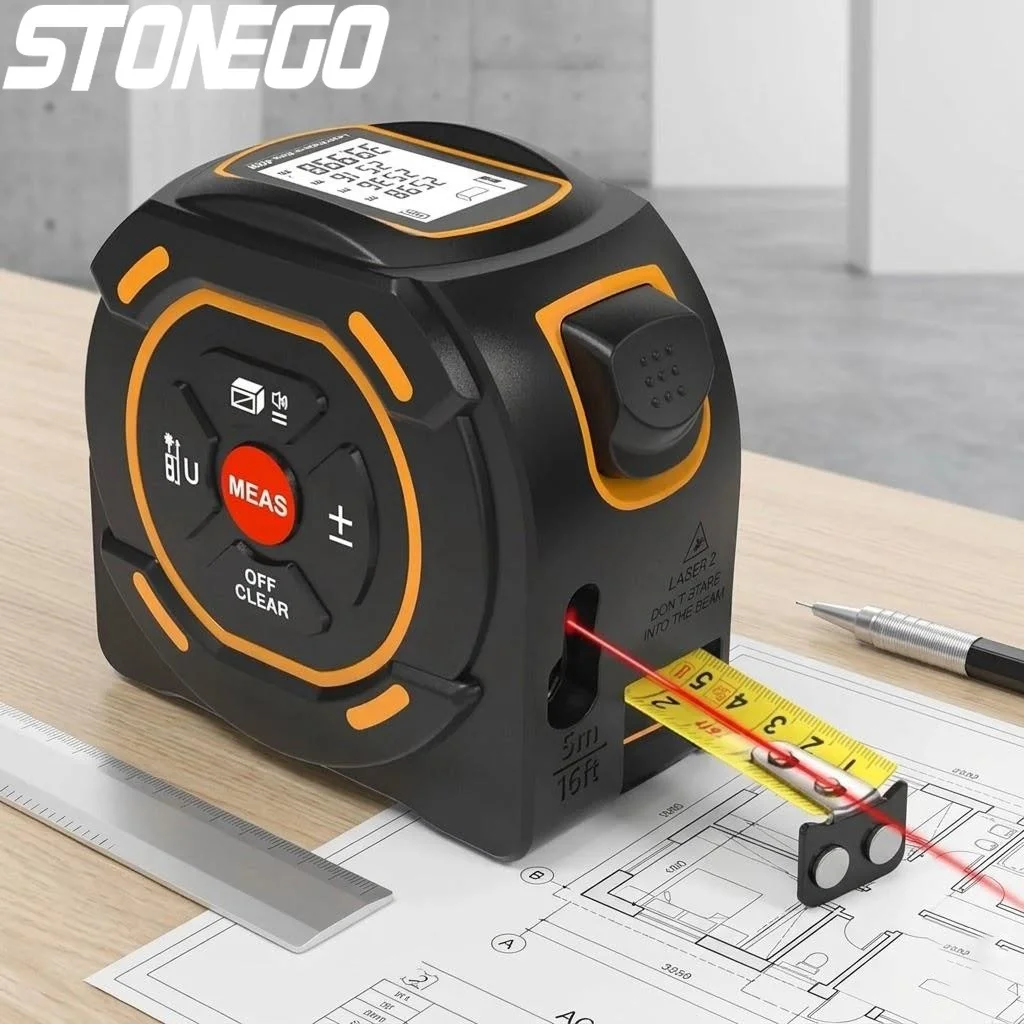 Digital Laser Tape Measure 2 in 1 High Precision Rangefinder Steel Measuring Tape 131ft 197ft Tool 1PC
Digital Laser Tape Measure 2 in 1 High Precision Rangefinder Steel Measuring Tape 131ft 197ft Tool 1PC