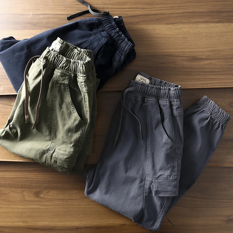 Washed Linen Cotton Casual Pants Elastic Waist Workwear Trousers Youthful Vitality Style Loose Fit Long Pants for Men
Washed Linen Cotton Casual Pants Elastic Waist Workwear Trousers Youthful Vitality Style Loose Fit Long Pants for Men