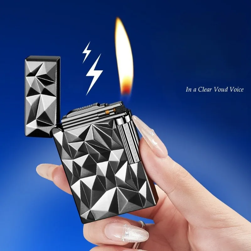 Geometric Shape Side Slip Loud Beauty Inflatable Butane Lighter Ping Sound Side Soft Flame Cigarette Lighter Smoking Accessories
Geometric Shape Side Slip Loud Beauty Inflatable Butane Lighter Ping Sound Side Soft Flame Cigarette Lighter Smoking Accessories
