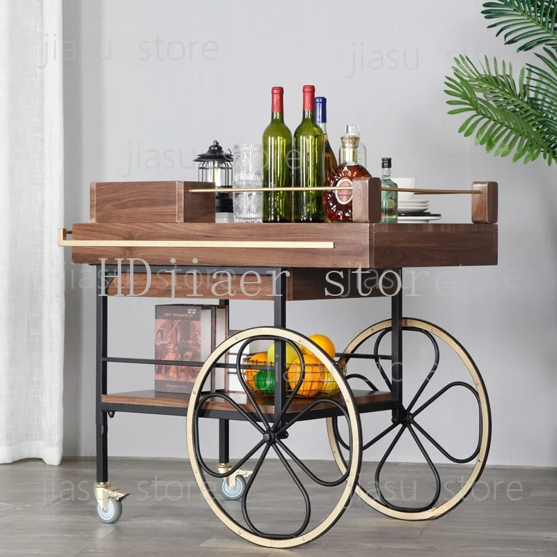 Solid Wood Mobile Food Service Cart, Silent Baking & Steak Trolley, High-end Wine Serving Cart for Star Hotel & Restaurant
Solid Wood Mobile Food Service Cart, Silent Baking & Steak Trolley, High-end Wine Serving Cart for Star Hotel & Restaurant