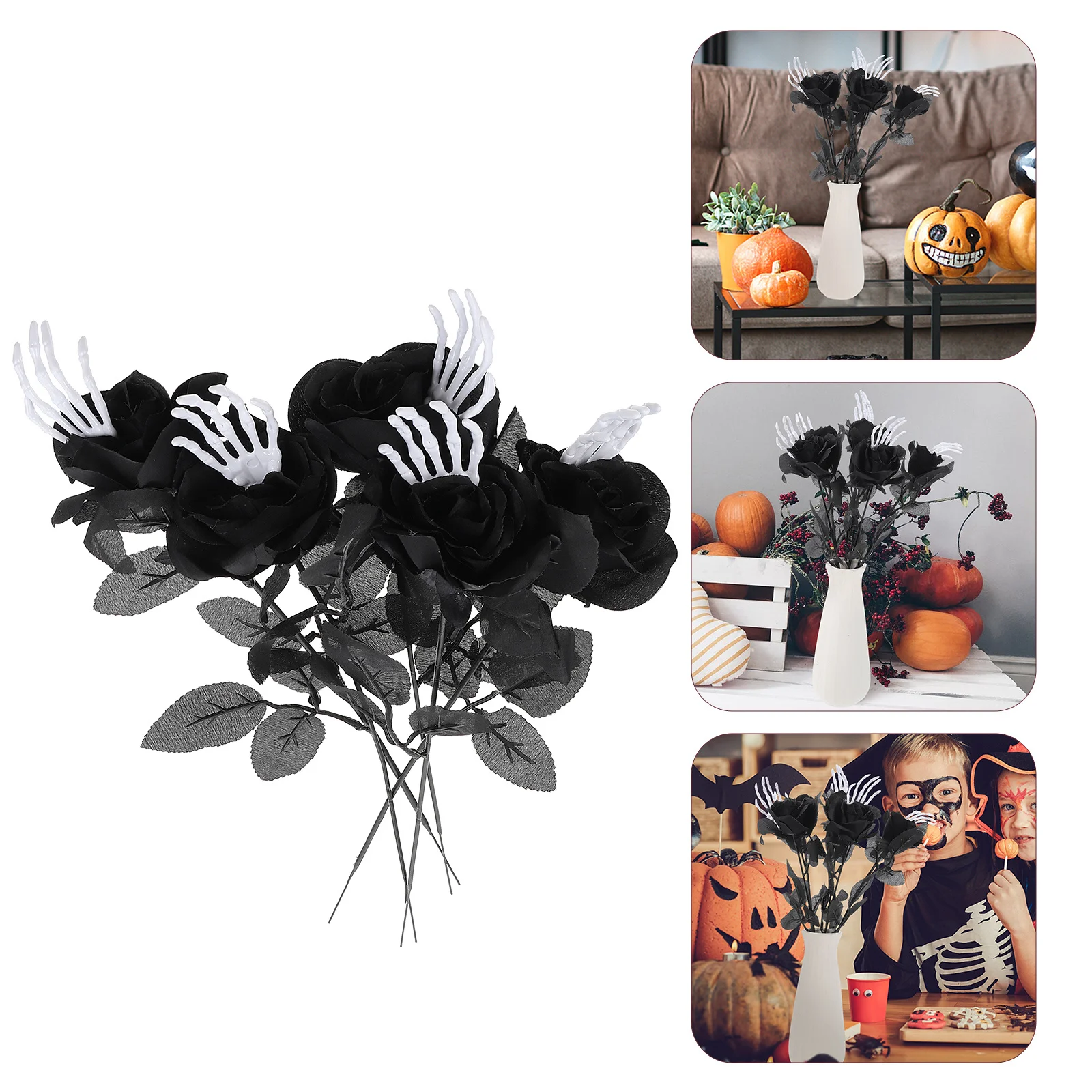 5Pcs Hand Rose Halloween Fake Rose Flower Creepy Skull Decoration Party Decor Artificial Halloween Supply 
5Pcs Hand Rose Halloween Fake Rose Flower Creepy Skull Decoration Party Decor Artificial Halloween Supply