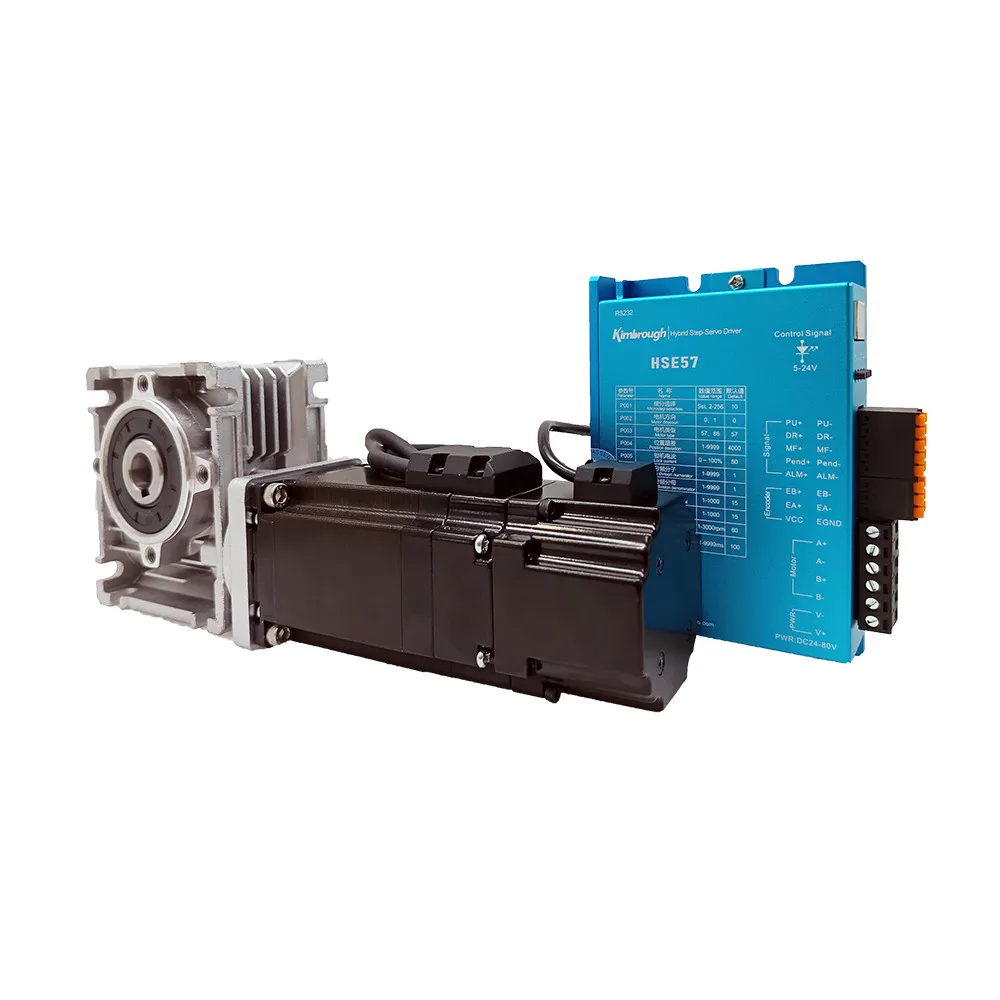 Worm Geared Braked 2.3Nm Nema23 Closed Loop Stepper Motor 4A and Driver HSE57 Step Motor with Encoder
Worm Geared Braked 2.3Nm Nema23 Closed Loop Stepper Motor 4A and Driver HSE57 Step Motor with Encoder