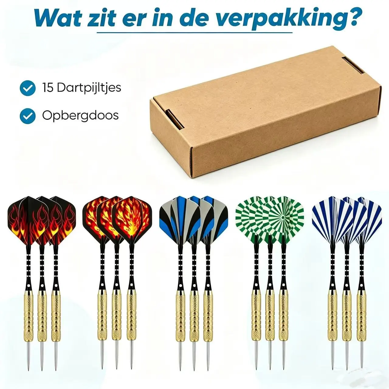 WEDARTER 18g Darts Set – A premium 15-piece darts set suitable for traditional dartboards, party games and darts accessories
WEDARTER 18g Darts Set – A premium 15-piece darts set suitable for traditional dartboards, party games and darts accessories