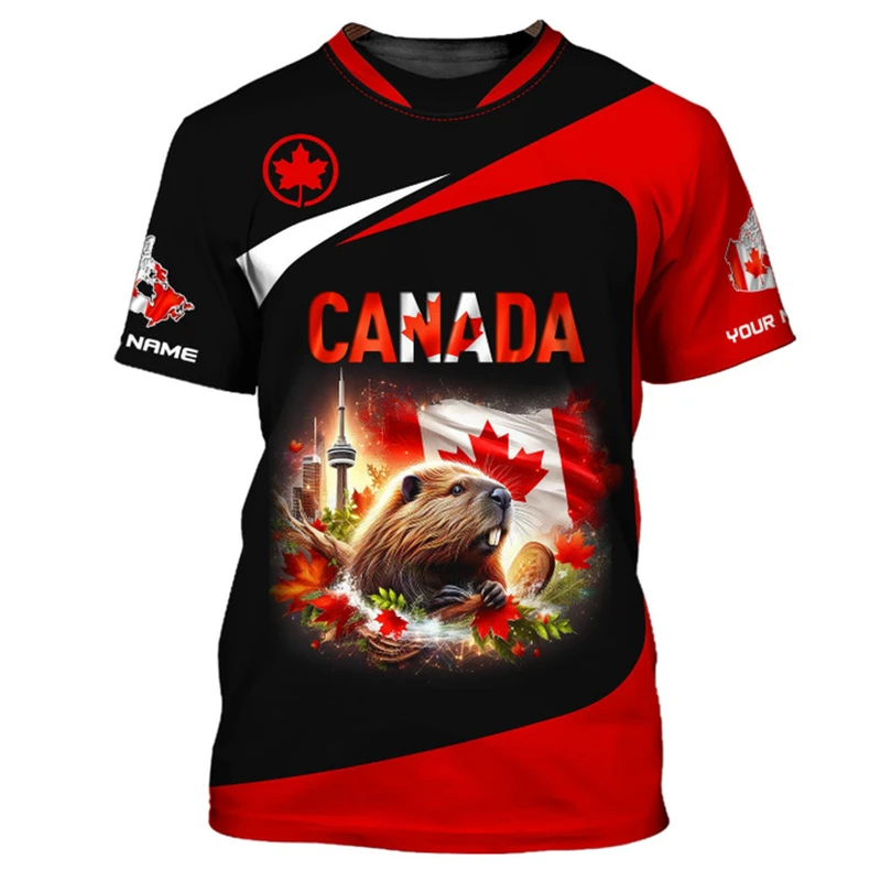 New Canada T Shirts Canadian Flag Emblem Maple Leaf 3D Print T-shirt Streetwear Fashion Oversized Boys Girls Tees Men Clothing
New Canada T Shirts Canadian Flag Emblem Maple Leaf 3D Print T-shirt Streetwear Fashion Oversized Boys Girls Tees Men Clothing