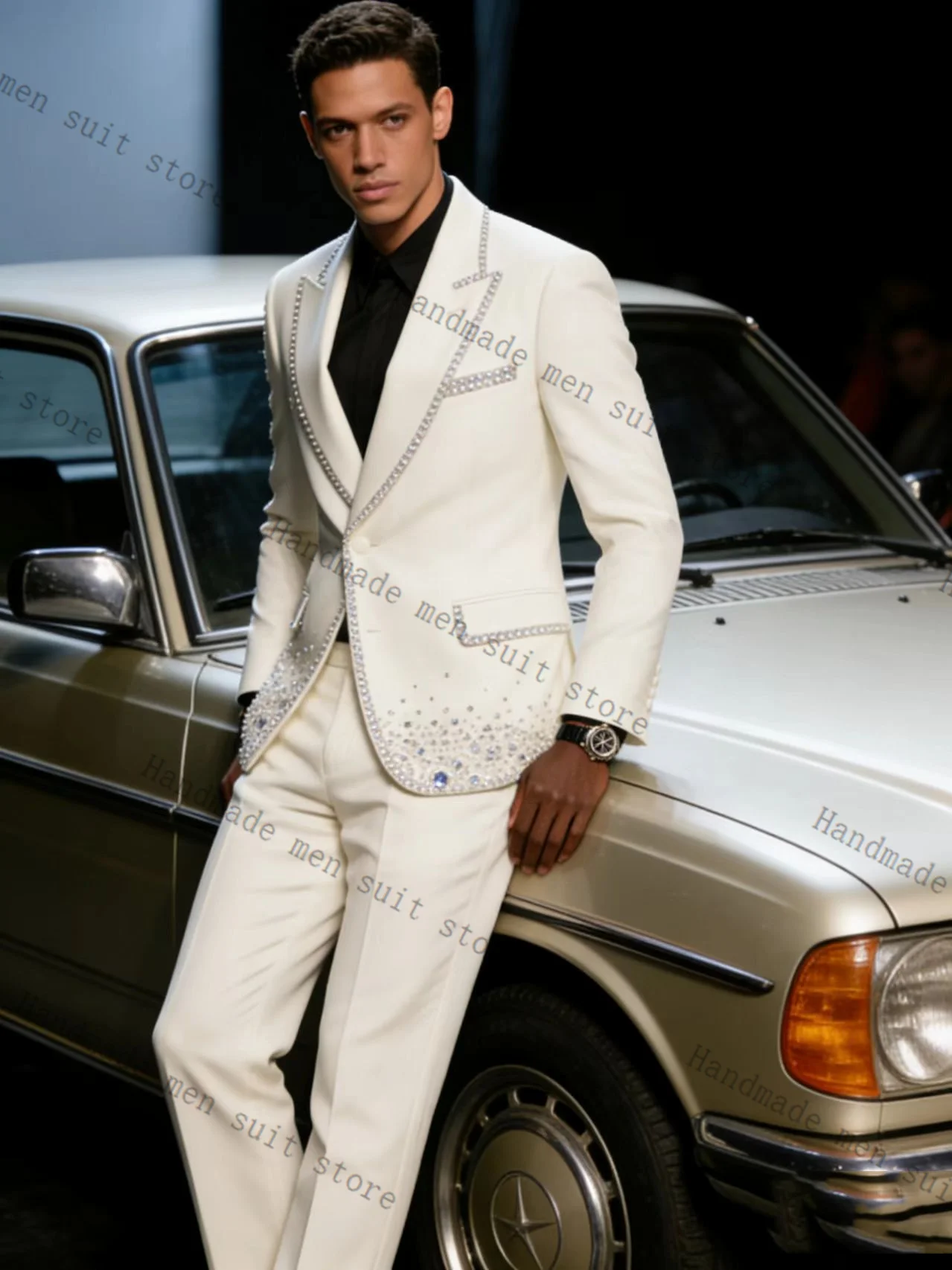 Luxury Men Suits Pants Set 2 Pcs White Blazer+Trousers Groom Cotton Wedding Tuxedos Jacket Formal Office Business Coat Outfit
Luxury Men Suits Pants Set 2 Pcs White Blazer+Trousers Groom Cotton Wedding Tuxedos Jacket Formal Office Business Coat Outfit