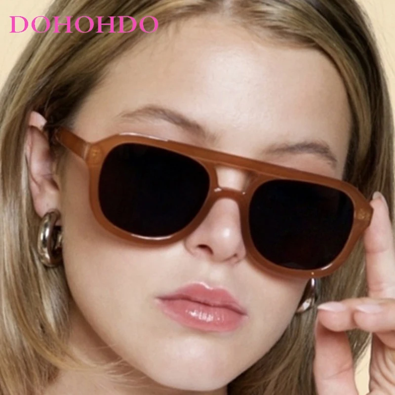 Classic Double Bridge Square Pilot Women Sunglasses Fashion Retro Punk Men Sunglass Outdoor Driving Eyewear Female Lentes UV400 
Classic Double Bridge Square Pilot Women Sunglasses Fashion Retro Punk Men Sunglass Outdoor Driving Eyewear Female Lentes UV400