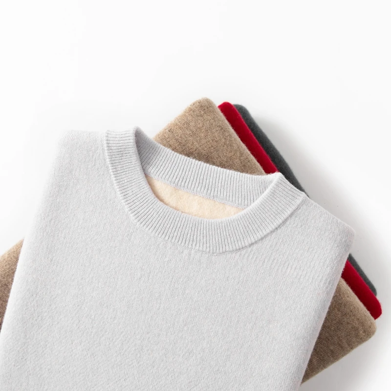 Men's Autumn Winter Solid Tops Youth Casual O-Neck Cloth Tops Basic Knit Pullover 100% Pure Wool Sweater Large Size Spring
Men's Autumn Winter Solid Tops Youth Casual O-Neck Cloth Tops Basic Knit Pullover 100% Pure Wool Sweater Large Size Spring