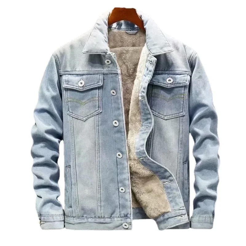 2023 Men Plus Fleece and Thick Denim Fashion British Style Korean Version of The Trend of All Loose Large Size Warm Jacket
2023 Men Plus Fleece and Thick Denim Fashion British Style Korean Version of The Trend of All Loose Large Size Warm Jacket