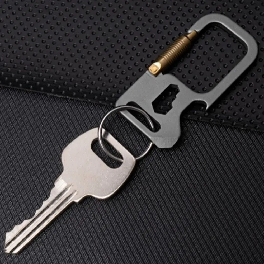 Portable Titanium Alloy Car Keychain Creative Bottle Opener Gadgets Key Rings Backpack Anti-lost Key Holder Buckle Hanging
Portable Titanium Alloy Car Keychain Creative Bottle Opener Gadgets Key Rings Backpack Anti-lost Key Holder Buckle Hanging