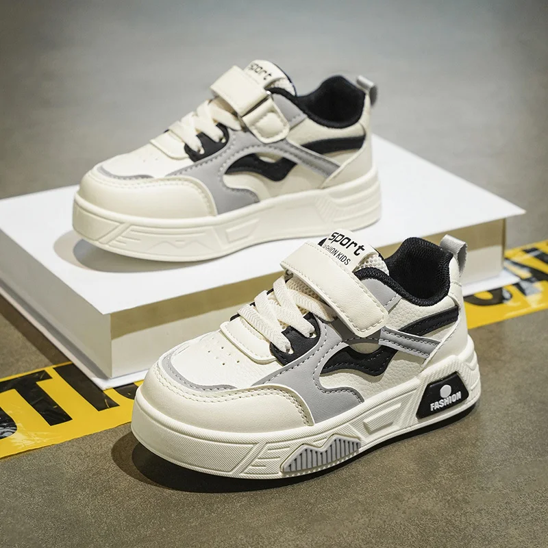Minimal Lace Up PU Toddler Board Footwear Shock Absorb EVA Light Sole Anti Wear Easy Wipe Surface Boys Girls Daily Casual Shoes
Minimal Lace Up PU Toddler Board Footwear Shock Absorb EVA Light Sole Anti Wear Easy Wipe Surface Boys Girls Daily Casual Shoes