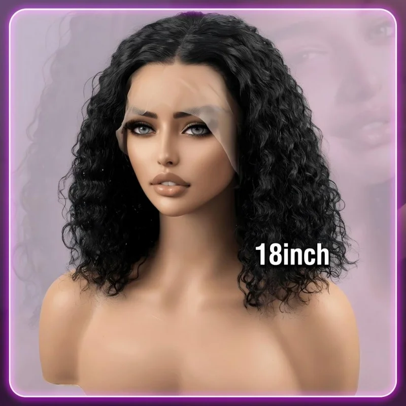 18 Inch Black Short Curly 13×4 Lace Front Synthetic Wig, Invisible Lace Hairline, Tight Curls, Lightweight, Easy Wear For Daily
18 Inch Black Short Curly 13×4 Lace Front Synthetic Wig, Invisible Lace Hairline, Tight Curls, Lightweight, Easy Wear For Daily