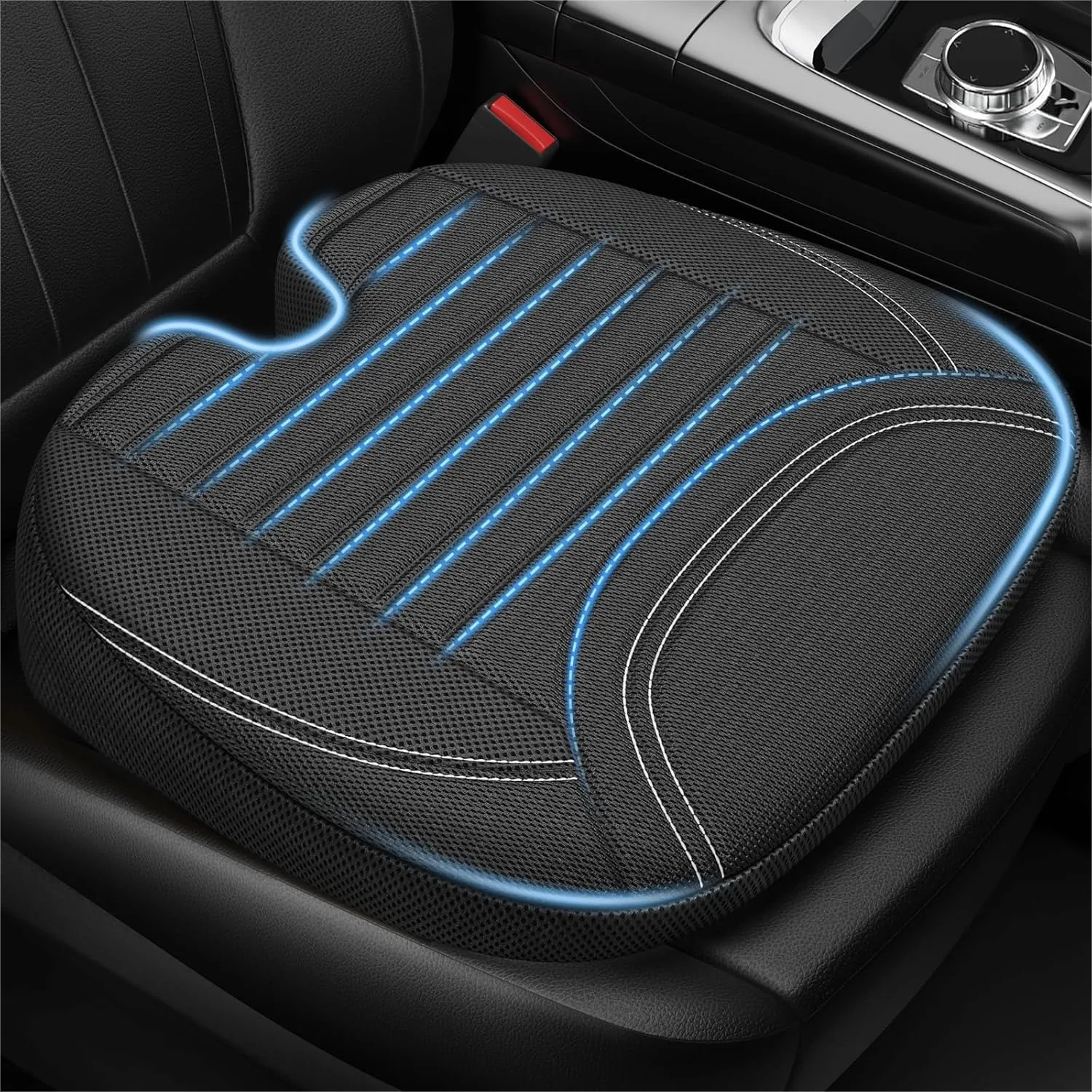 Wedge Car Seat Cushion for Tailbone Pain Relief & Better Visibility, Ergonomic Memory Foam with Breathable Channel Design
Wedge Car Seat Cushion for Tailbone Pain Relief & Better Visibility, Ergonomic Memory Foam with Breathable Channel Design