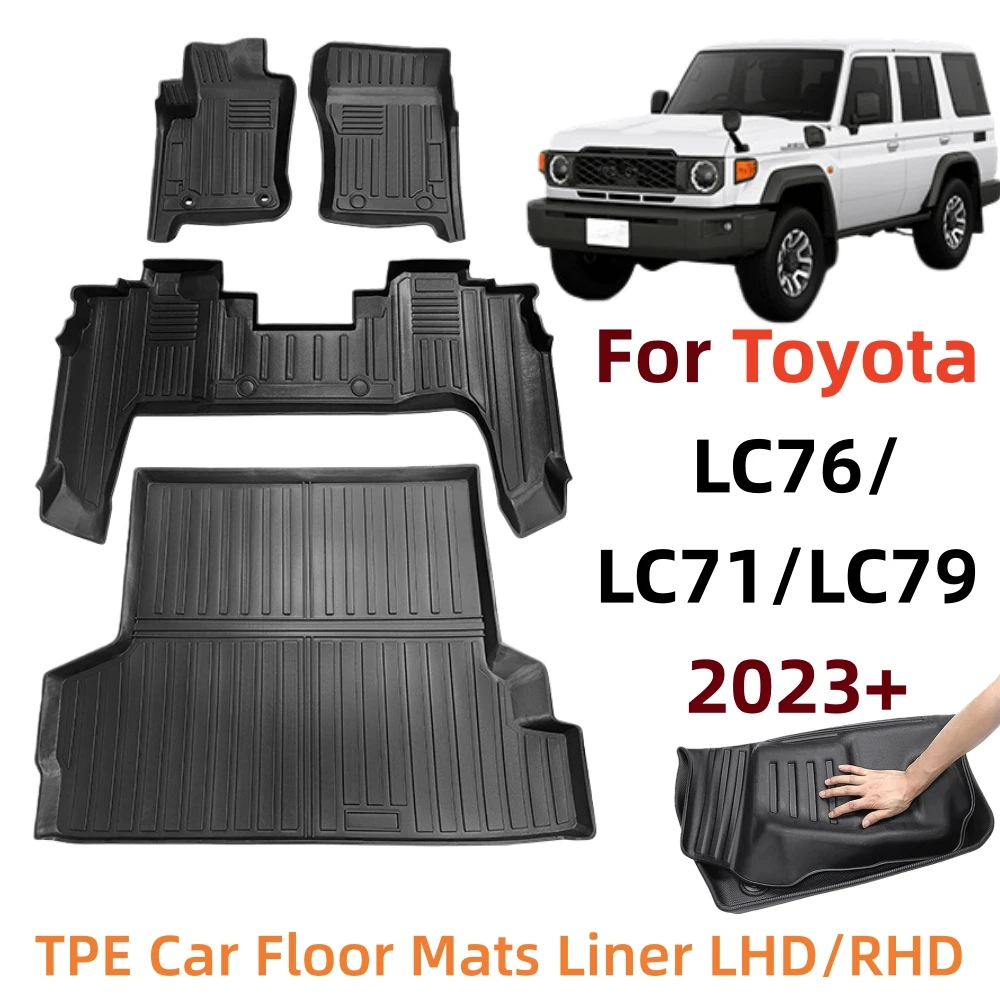For Toyota Land Cruiser LC76/LC71/LC79 2023 2024 2025+, All Weather Mats for Cars, Anti-Slip, Car Accessories Interior LHD/RHD
For Toyota Land Cruiser LC76/LC71/LC79 2023 2024 2025+, All Weather Mats for Cars, Anti-Slip, Car Accessories Interior LHD/RHD